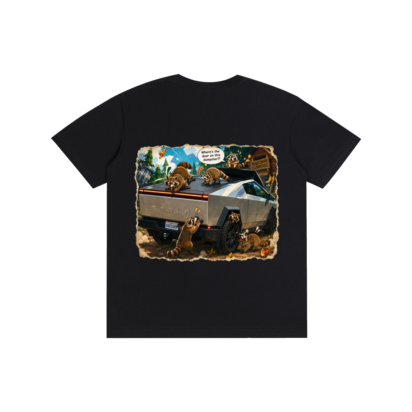 Elon's Trash Removal– Raccoon Pure Cotton Unisex T-Shirt