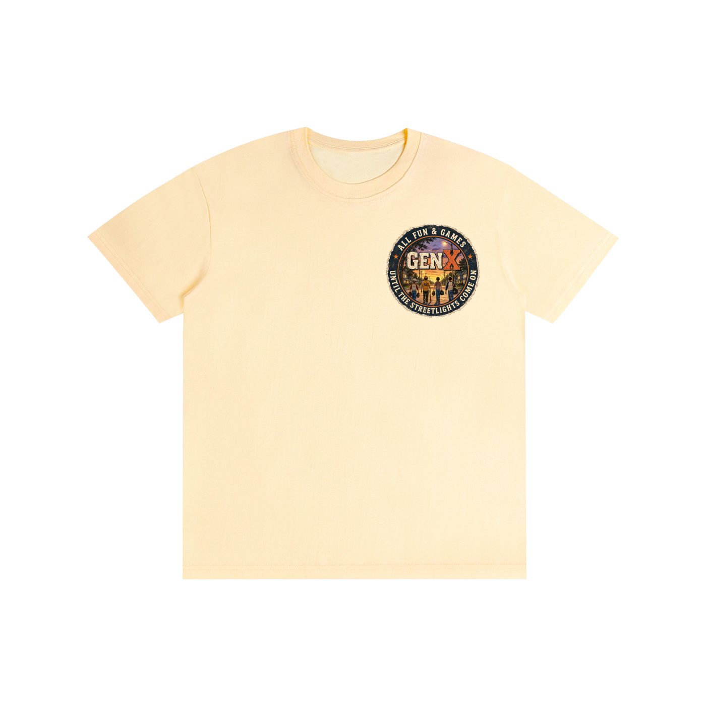 Gen X: Before Phones, We Had Streetlights! Pure Cotton Unisex T-Shirt