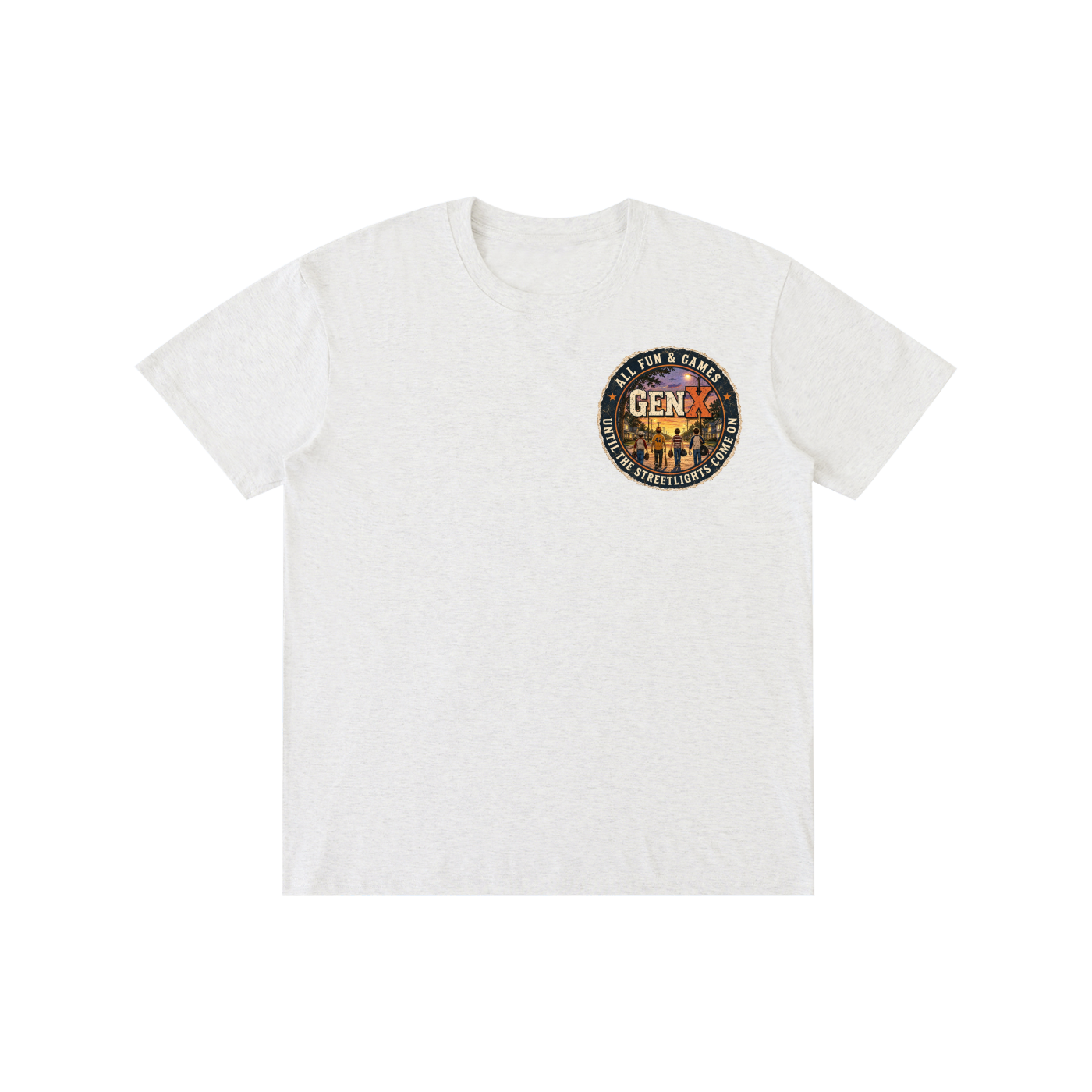 Gen X: Before Phones, We Had Streetlights! Pure Cotton Unisex T-Shirt