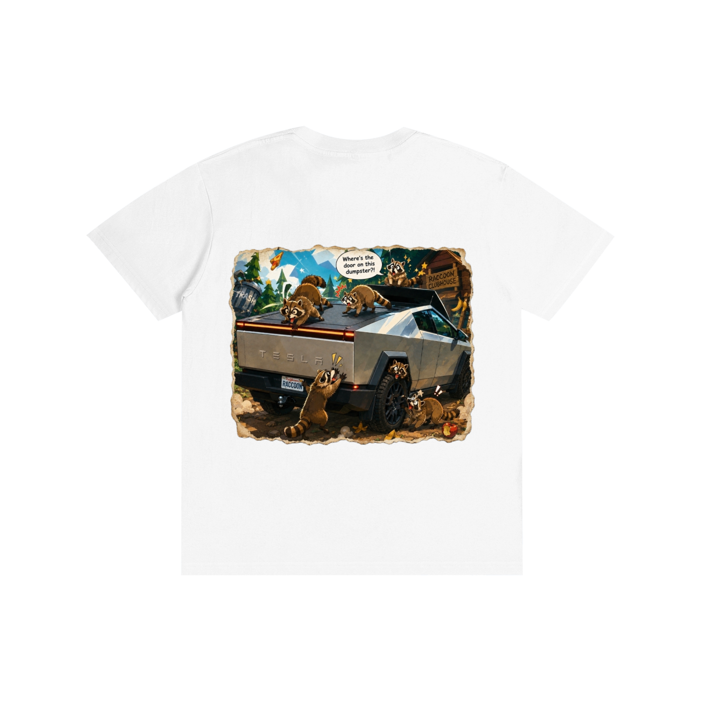 Elon's Trash Removal– Raccoon Pure Cotton Unisex T-Shirt