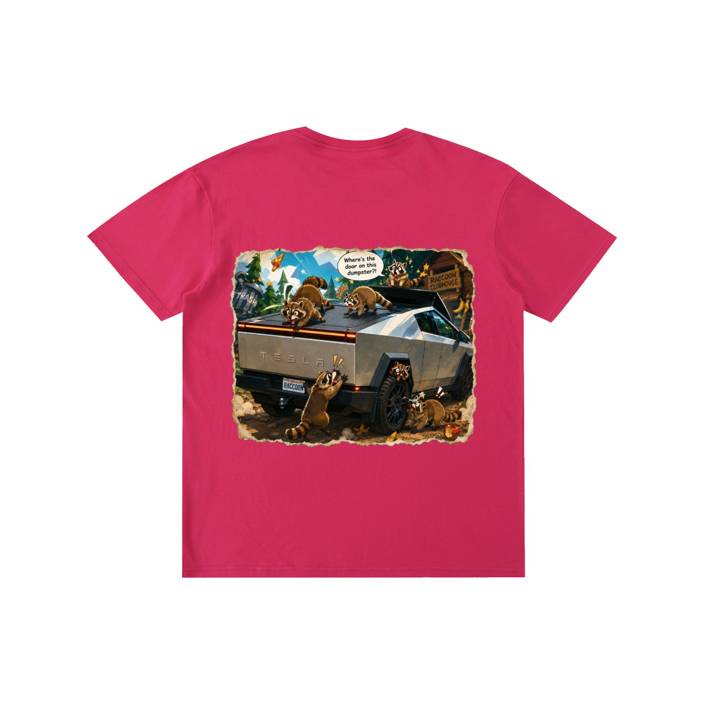 Elon's Trash Removal– Raccoon Pure Cotton Unisex T-Shirt