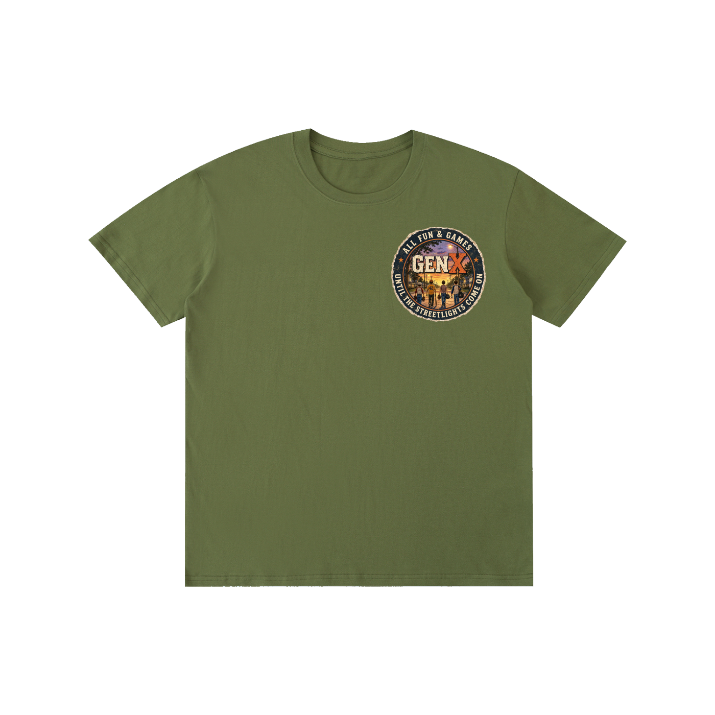 Gen X: Before Phones, We Had Streetlights! Pure Cotton Unisex T-Shirt