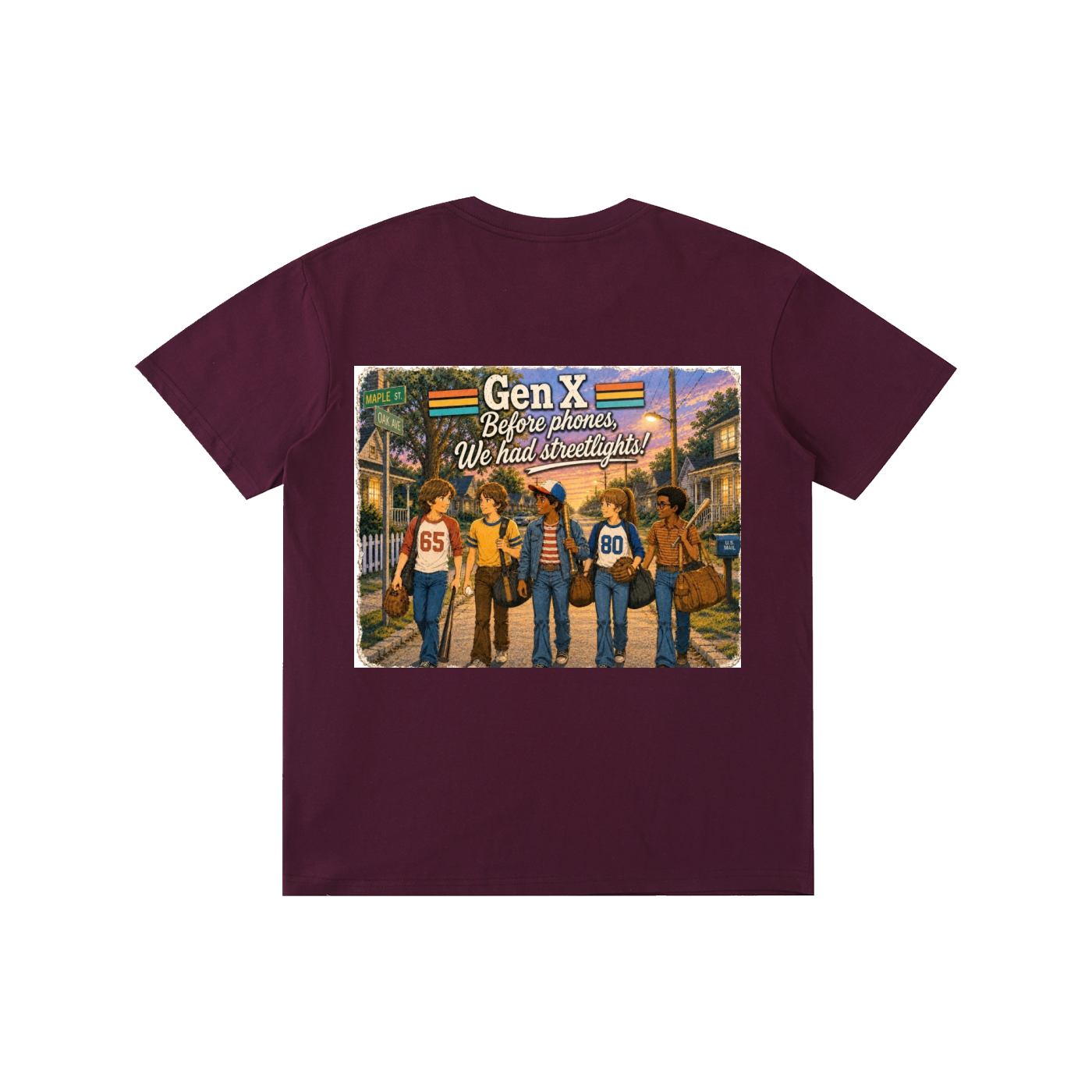 Gen X: Before Phones, We Had Streetlights! Pure Cotton Unisex T-Shirt
